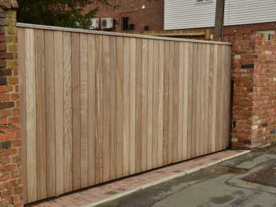 sophisticated wooden gate London